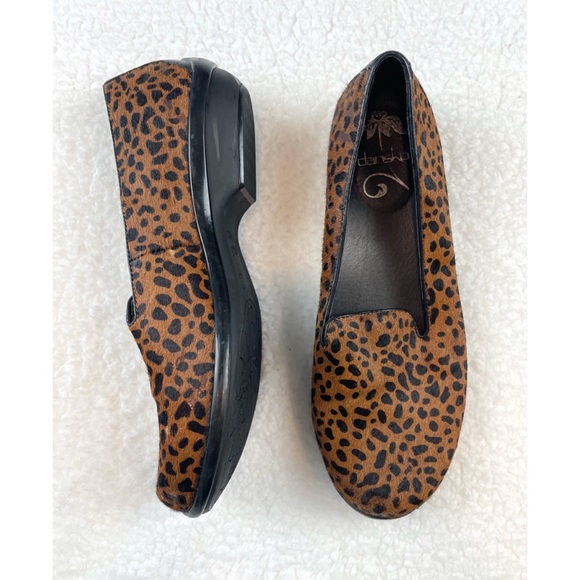 DANSKO • Olivia Cheetah Calf Hair Slip-On Loafers - Picture 6 of 16